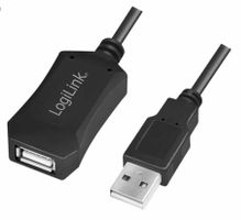 USB 2.0 Kabel, A Stecker auf Buchse, 5 m, Elektr. Repeater