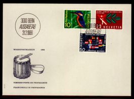 1966, FDC, Werbe- und Gedenkmarken (Nr. 439–441)