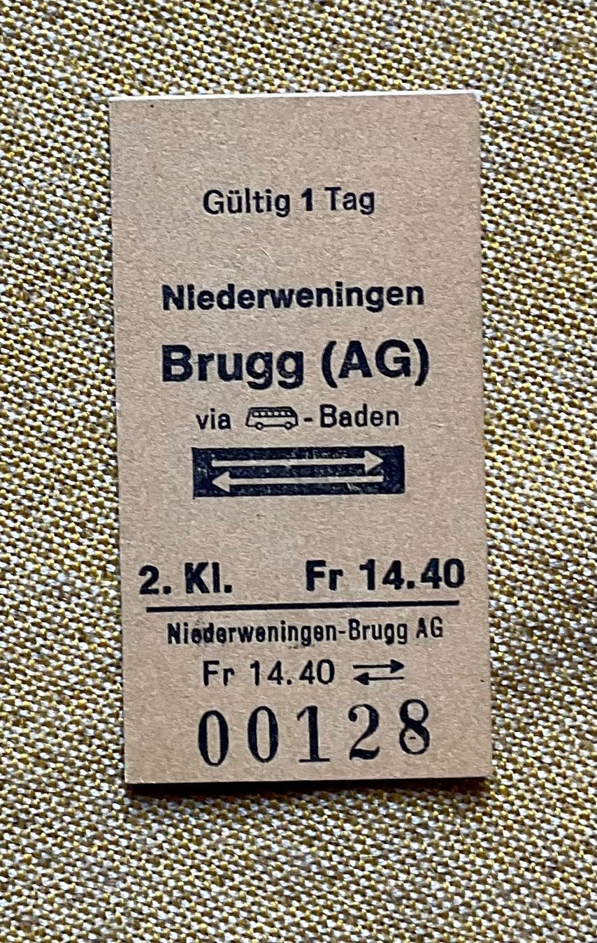 Biglietti: Altes Billett aus Karton – Usato da Endingen venduto da nathan05