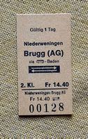 Altes Billett aus Karton