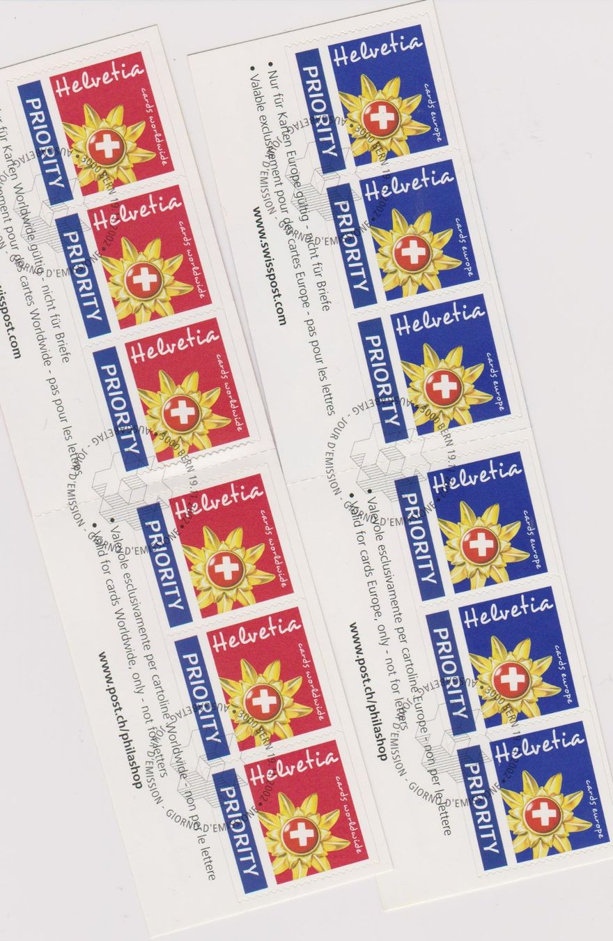 Alle Briefmarken: Edelweiss-Marken  2 KB   ET  1er jour – Gebraucht aus Lausanne von Whorvath