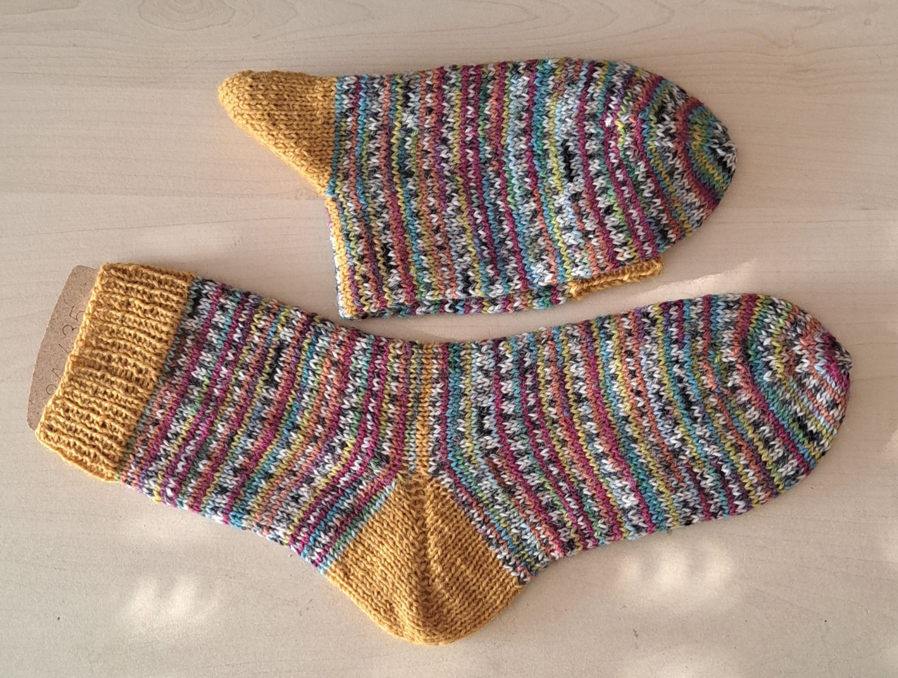 Calze per bambini: Handgestrickte Kindersocken_5, Gr. 34/35 – Nuovo e nell'imballaggio originale da Romanshorn venduto da Octa27 2