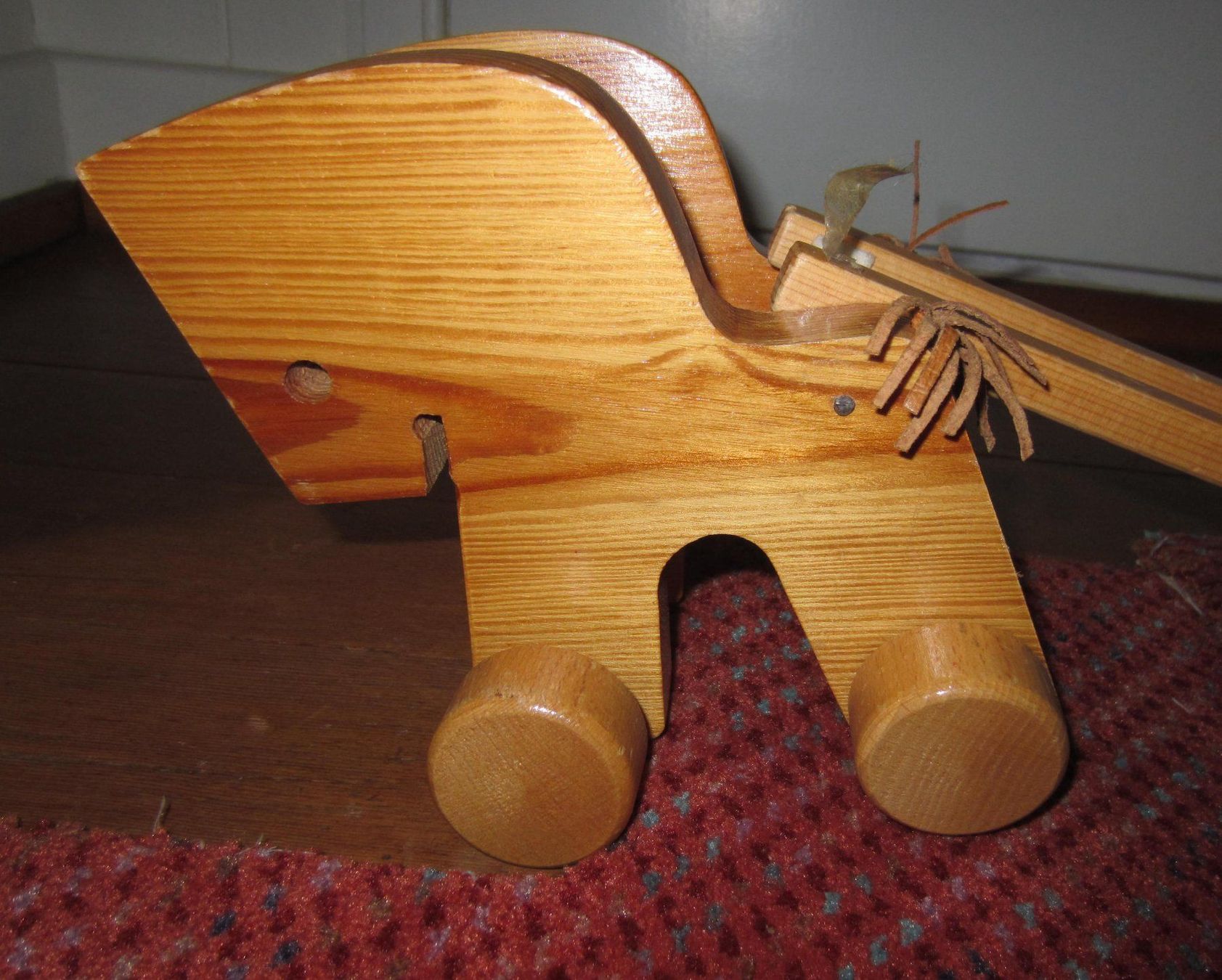 Giocattoli: Pferdegespann mit Wagen aus Holz – Difettoso da Meggen venduto da Tristar03 1