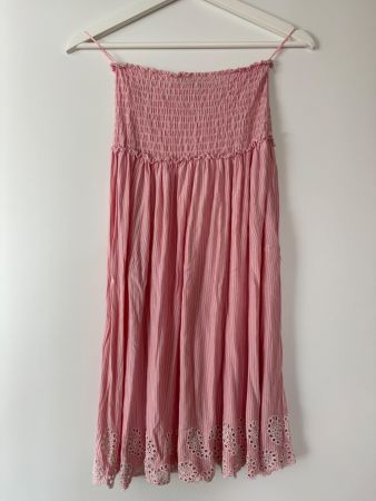 Trägerloses gestreiftes Kleid, Mango, Gr. XS/S