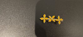 Haarspange Haarklammer gelbe Blüten Blume Haarschmuck