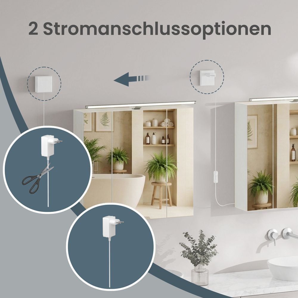 Spiegelschränke: Spiegelschrank mit Beleuchtung MARVENA – Neu und originalverpackt aus Lachen SZ von MAMORU-MOEBEL 5