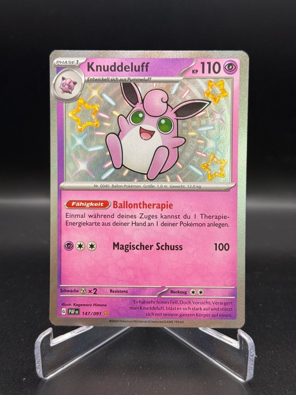 Pokémon Carte collezionabili: Knuddeluff (PAF 147) 2 - Shiny – Usato da Birmensdorf ZH venduto da SnorlaxMail