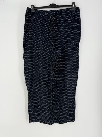 Luftige Viskose Hose mit Punkten Gr. 48 von Adagio