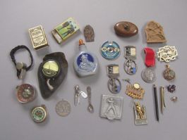 Konvolut von Sammlerstücken, Raritäten und Vintage-Objekte