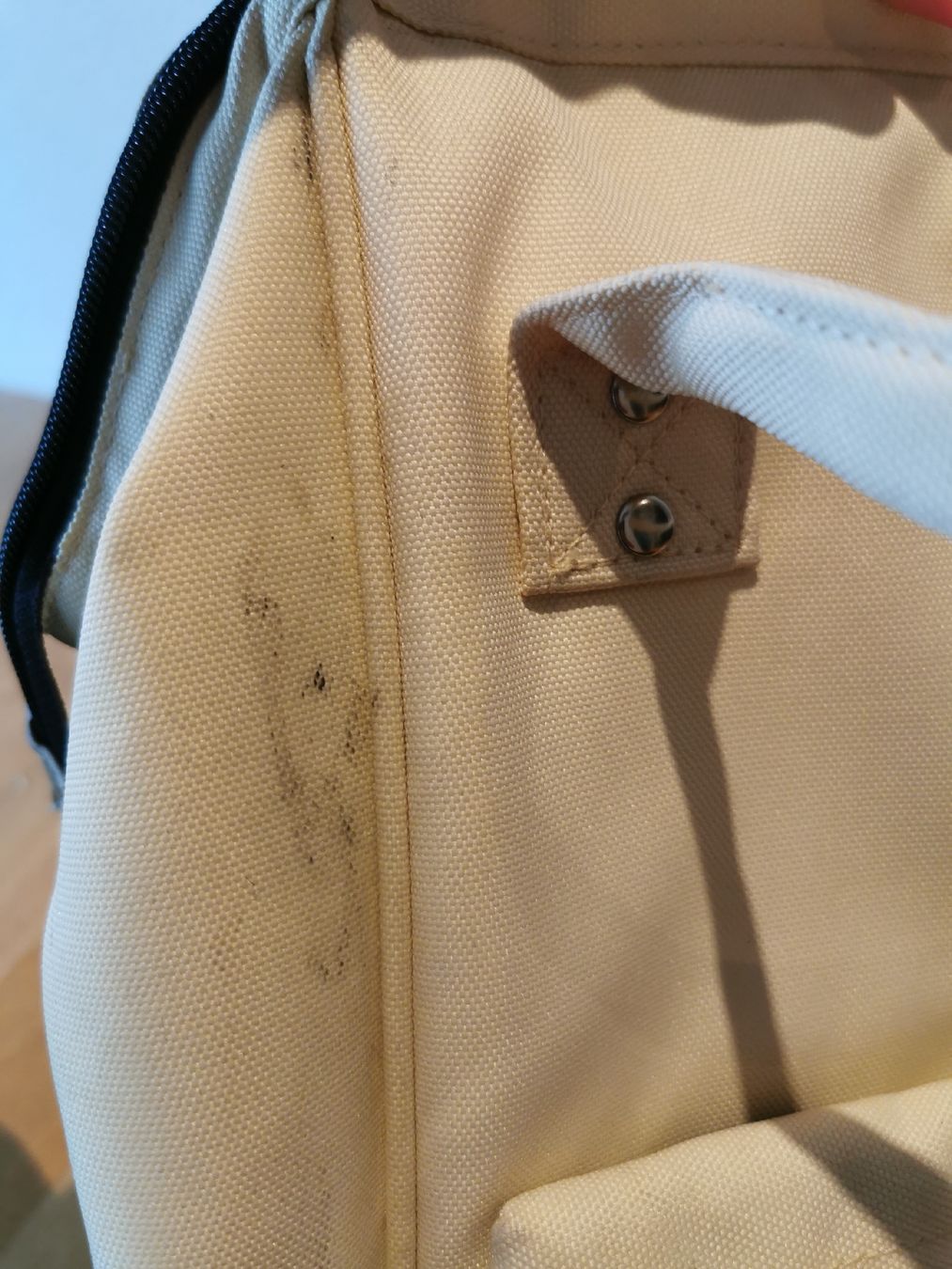 Zaini: Cabaia Rucksack Creme mit Reise-Muster, Gebraucht – Usato da Ibach venduto da wave99 5