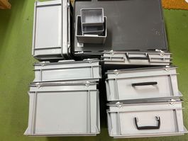 7 Georg Utz Stapelboxen Kisten Behälter Grau