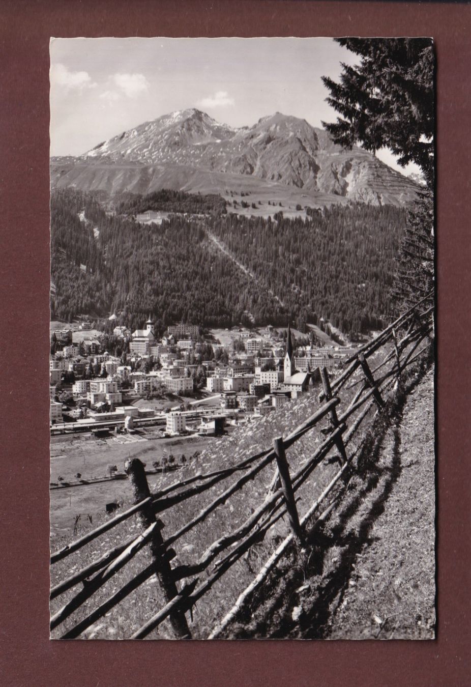 Cartoline postali: DAVOS-PLATZ - 1960 – Usato da Pully venduto da nicecards