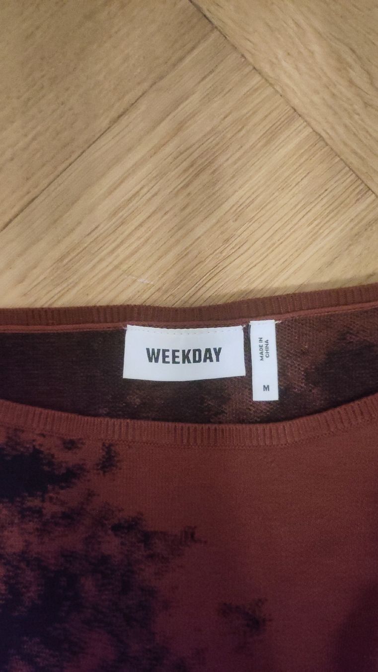 Weekday Vestiti: Weekday Kleid Weinrot – Usato da Chur venduto da joybroki 2