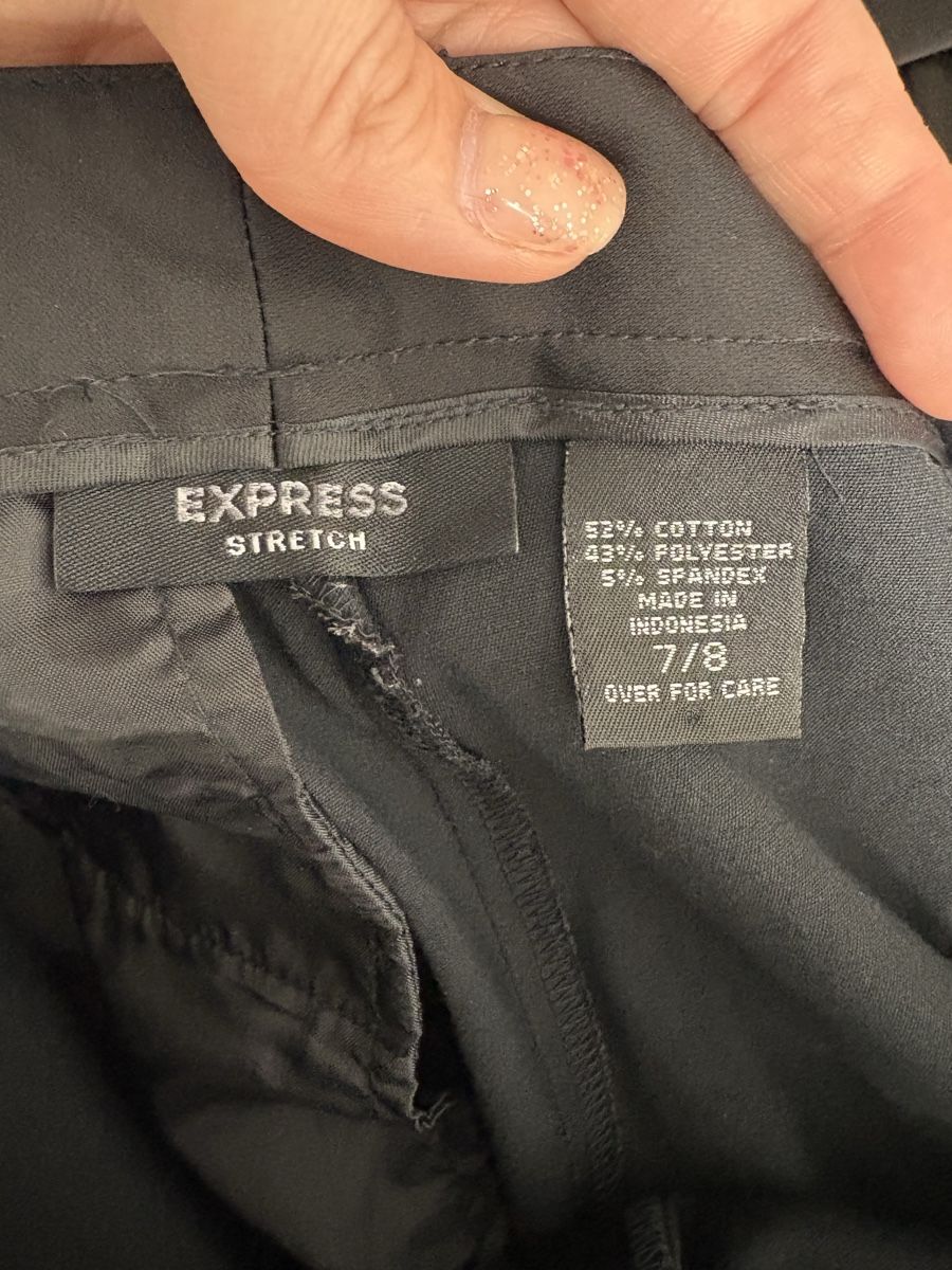 Pantaloni: Express Capri Hose Gr. 36 schwarz Baumwolle – Nuovo (secondo la descrizione) da Regensdorf venduto da secondchancefashion 2