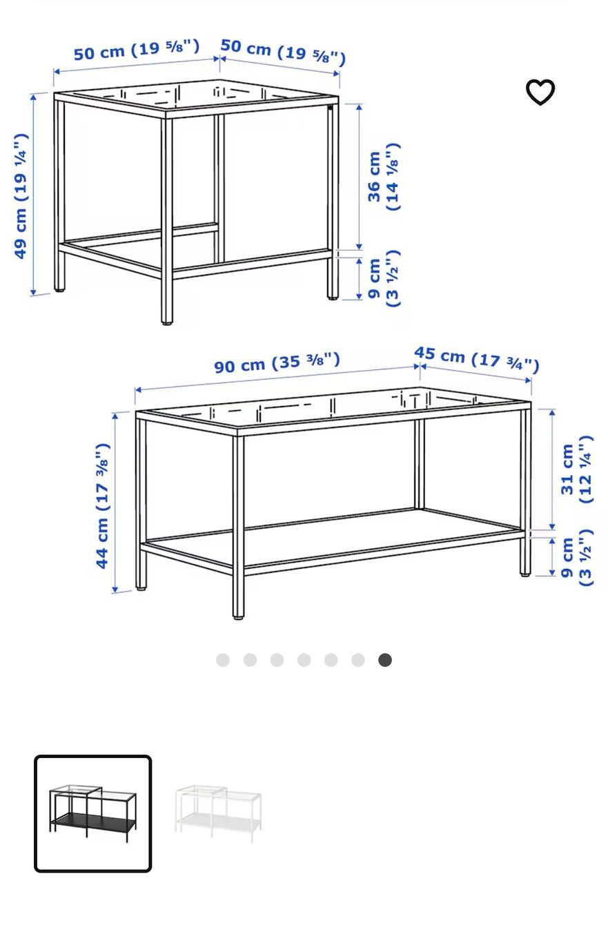 Nachttische: Coutschtisch Ikea – Neu (gemäss Beschreibung) aus Pfaffhausen von mat_ld9l 1