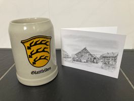 Bierkrug Humpen Steinkrug Glattfelden - NEU