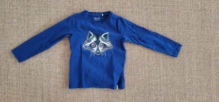 Minymo Langarmshirt Waschbär Gr. 116, Top Zustand
