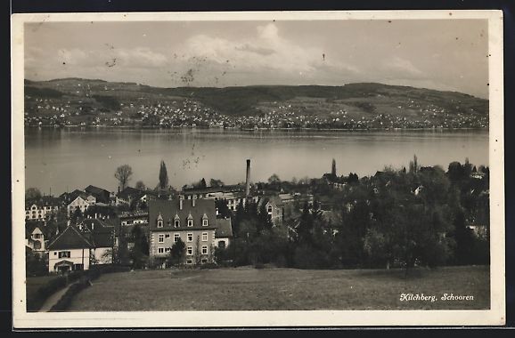 Cartoline postali: Kilchberg, Schooren, Ortsansicht mit Gew – Usato da Berlin venduto da bartko-reher