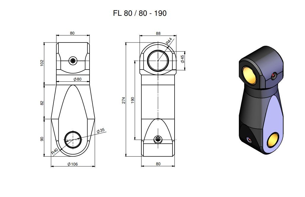 Pinze: Pendelgelenk FL 80/80-190 – Nuovo (secondo la descrizione) da Hasle LU venduto da LinTech