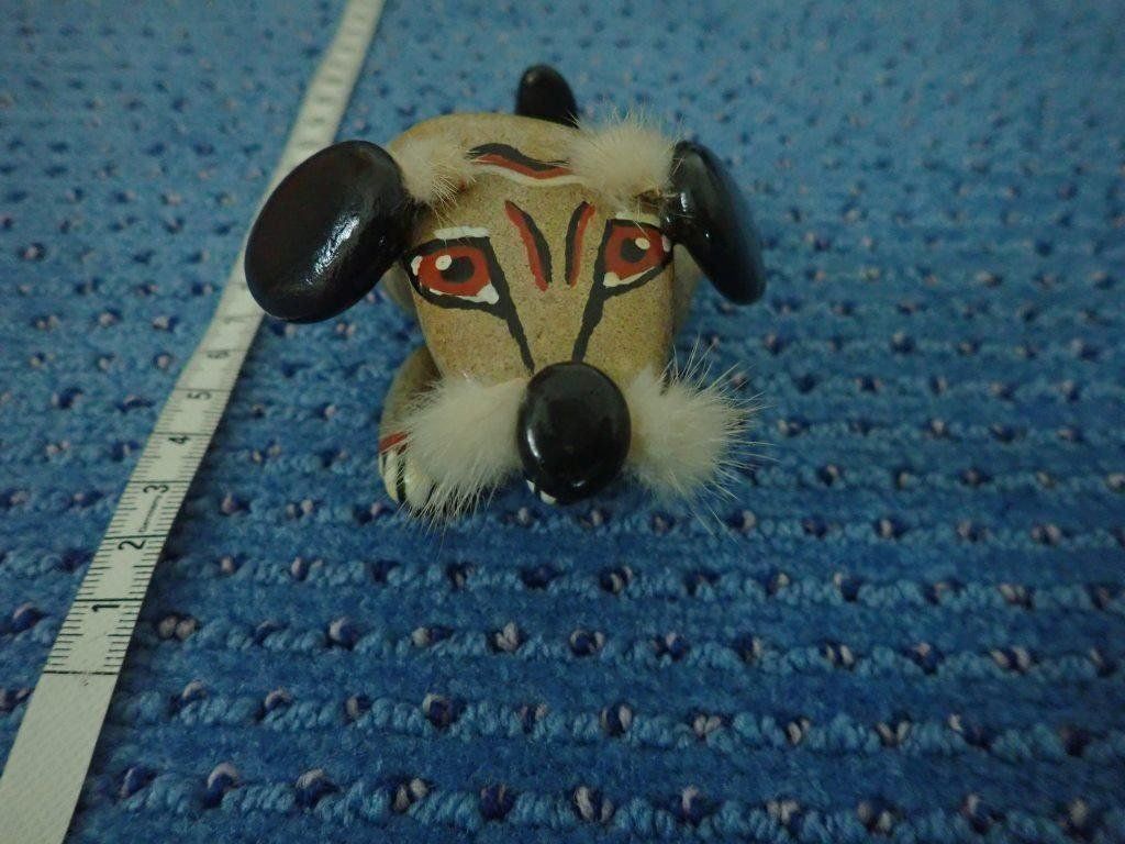 Statuette: Steindackel Dackel Hund bemalt – Usato da Galgenen venduto da Marc98 1