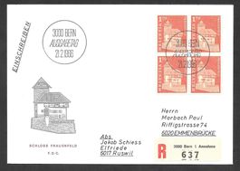 R-FDC 423 Viererblock Frauenfeld ET Bern 21.2.1966