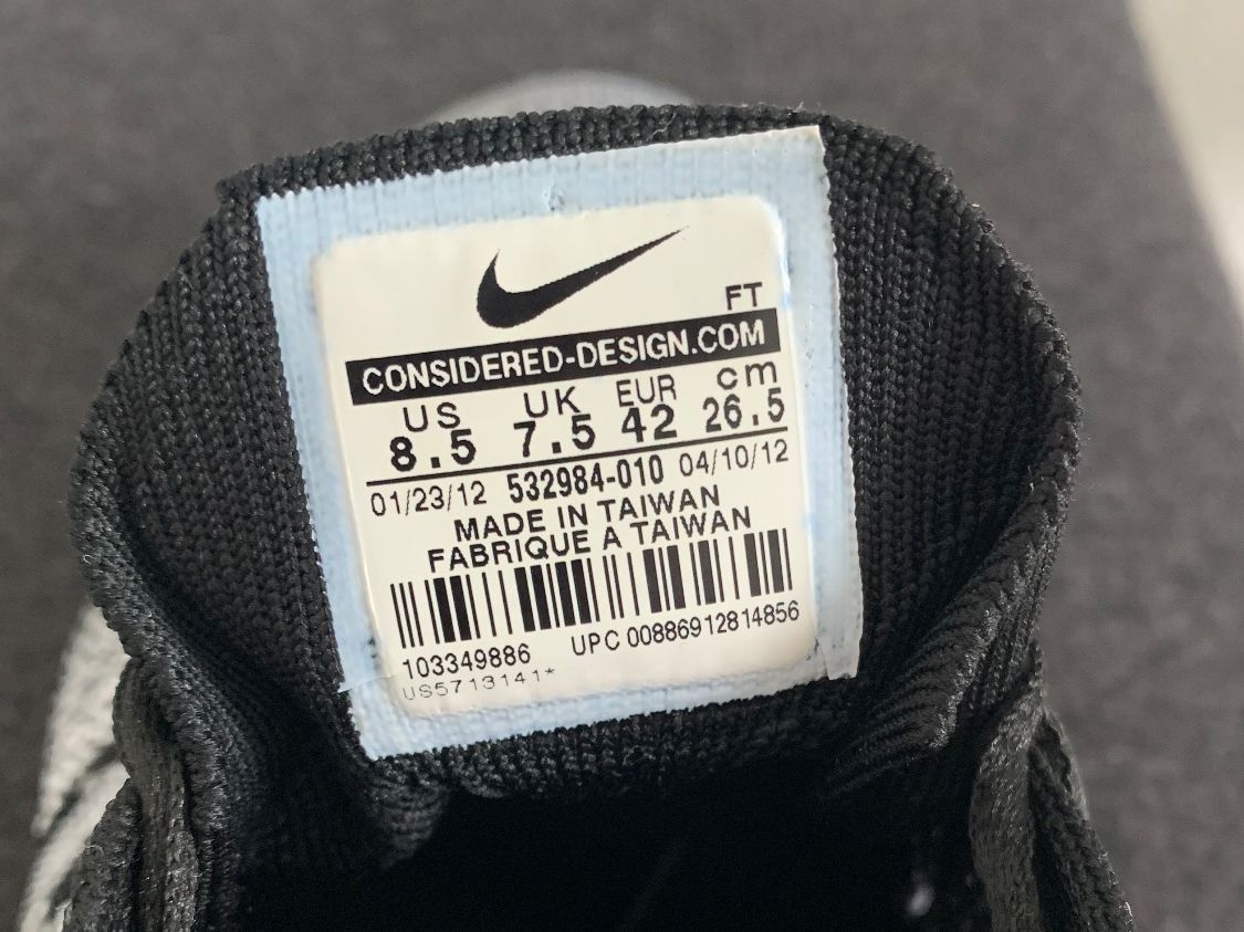 Nike Scarpe da uomo: NIKE Flyknit Trainer+ Black White - 532984-010 – Usato da Meggen venduto da spyder718 4