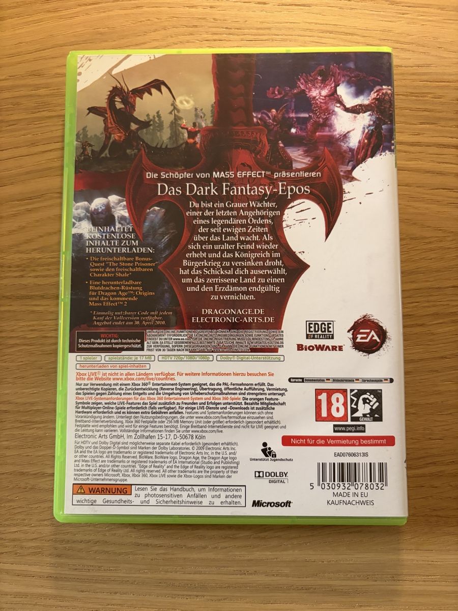 Microsoft Giochi: Dragon Age: Origins - Xbox 360 – Usato da Pully venduto da FunkyGames 1