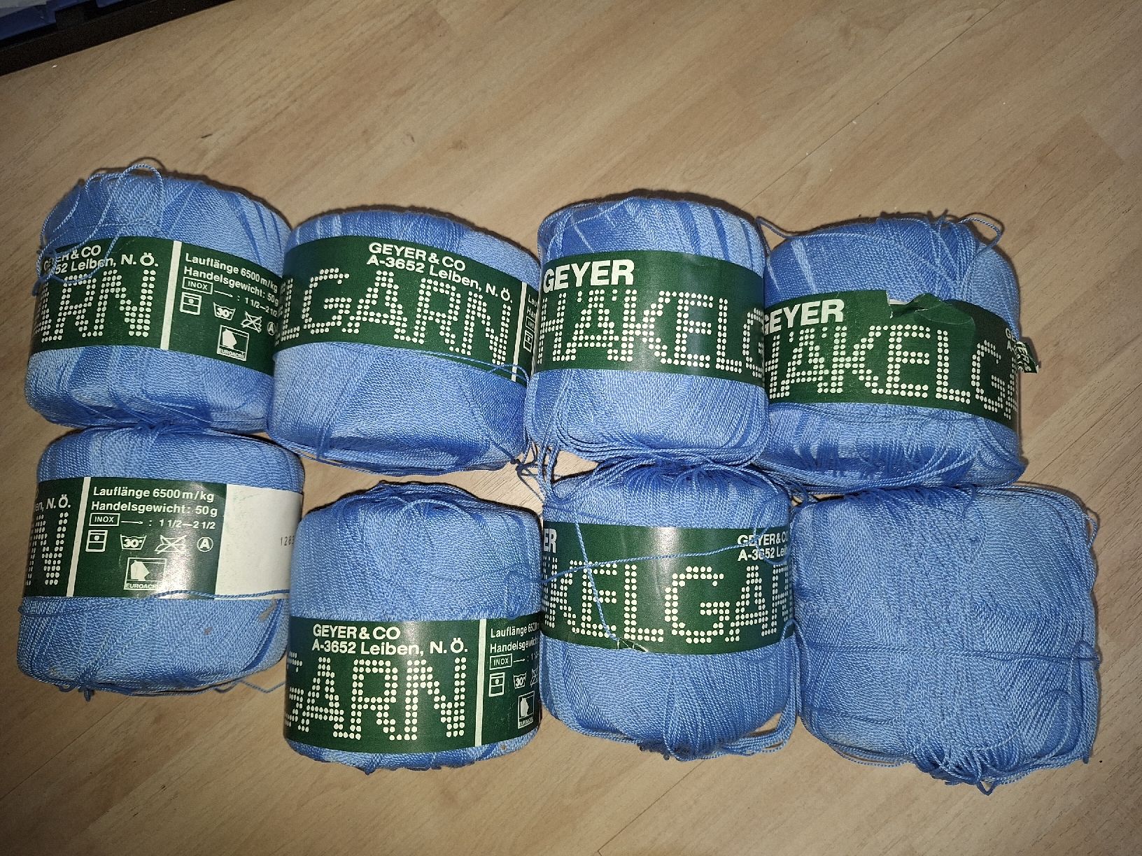 Laine: Häckel-Garn Hellblau – D'occasion à Niederglatt ZH par Bobsli