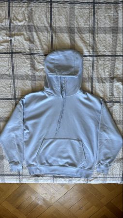 Sweat à capuche bleu clair homme taille M bon état