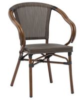 Bistrostuhl/Chaise bistrot rotin, brun