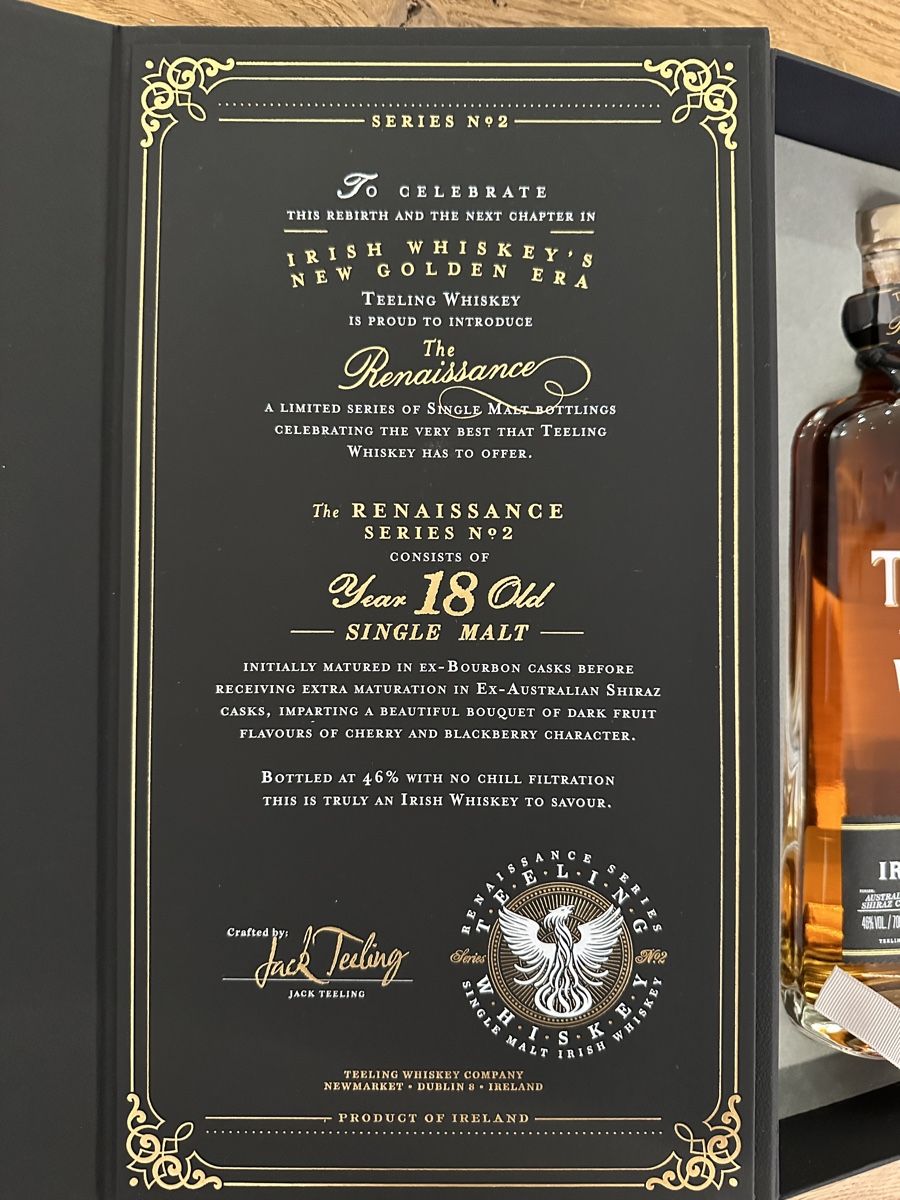 Bevande alcoliche: Teeling Whiskey Renaissance Single Malt – Nuovo e nell'imballaggio originale da Kappel SO venduto da iRado 2