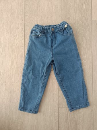 Kinder Jeans blau mit Gummizug Gr. 86