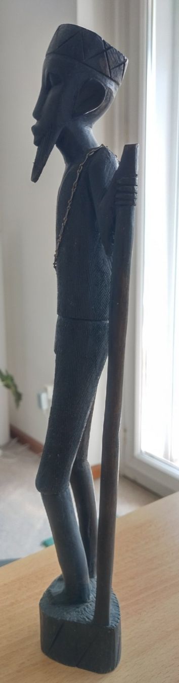 Skulpturen & Statuen: Afrikanische Holzfigur – Handgeschnitzt, Ebenholz, 37 cm – Gebraucht aus Jona von Argus36 4