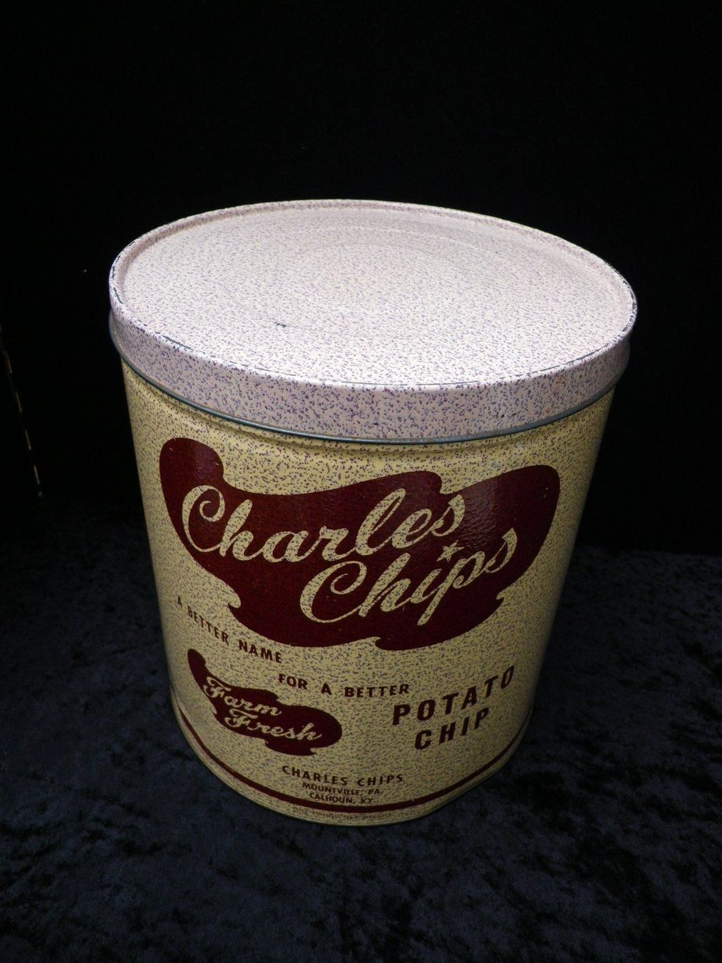 Barattoli: Blechdose Charles Chips USA Georgia – Usato da Reinach BL venduto da Annodomini 3