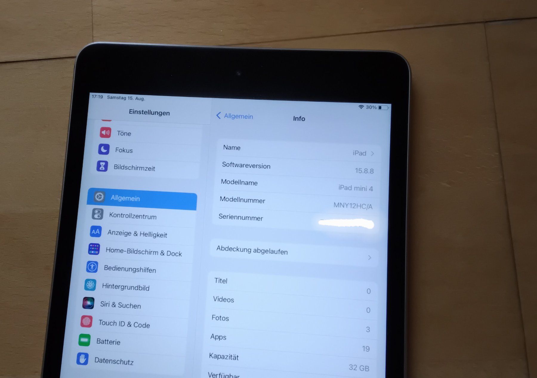 Apple Tablet PC: Apple IPad Mini 4 (32GB) – Gebraucht aus Hägendorf von silala56 2