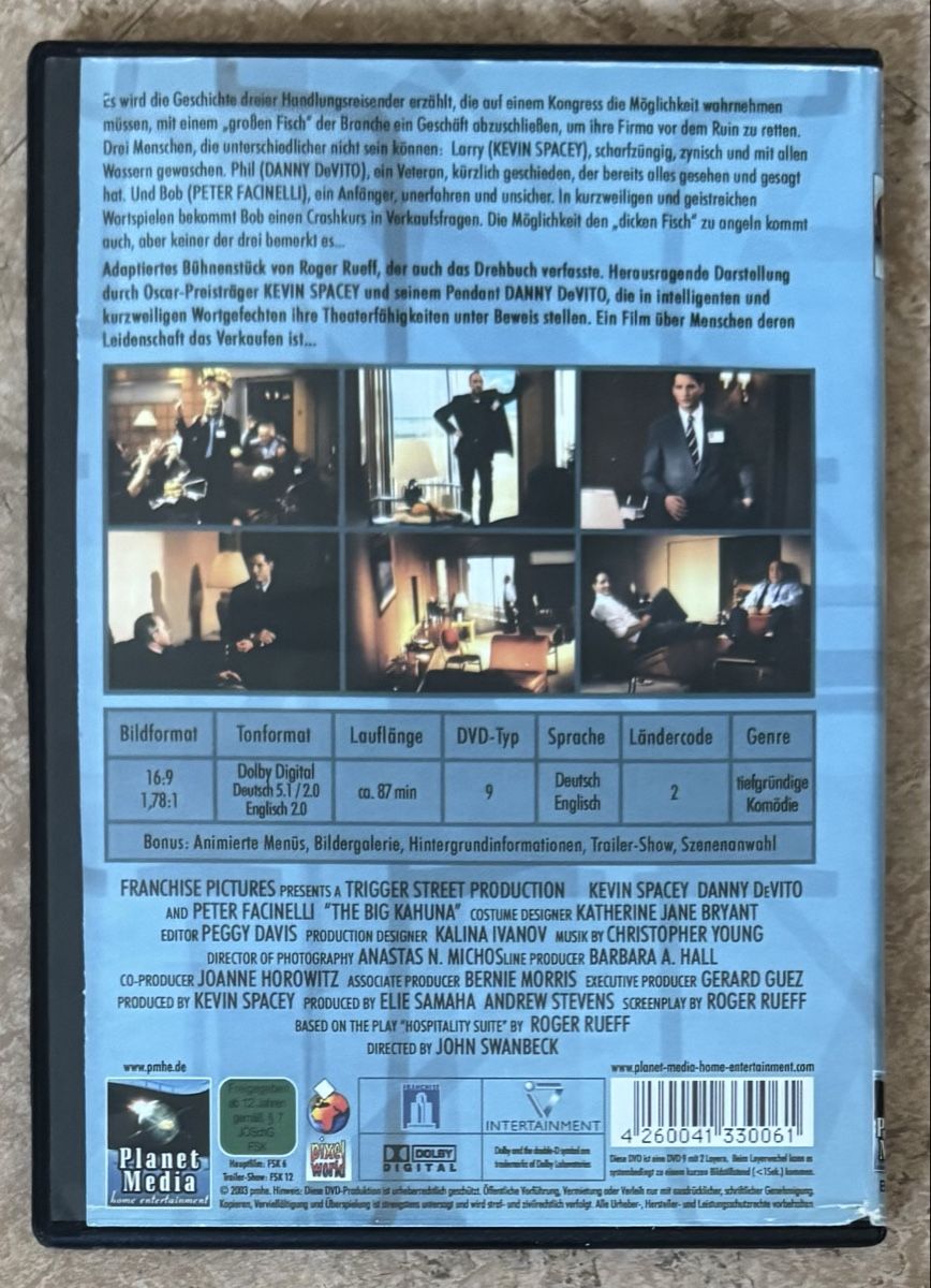 Tutti i DVDs: THE BIG KAHUNA – Nuovo (secondo la descrizione) da Dietikon venduto da AndreaSch01 1