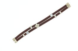Schönes Magnet-Armband mit Strass und goldenen Applikationen