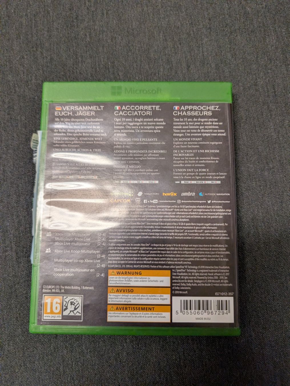 Giochi: Monster hunter world Microsoft Xbox Series x / one – Usato da Giubiasco venduto da Ticinerd 1