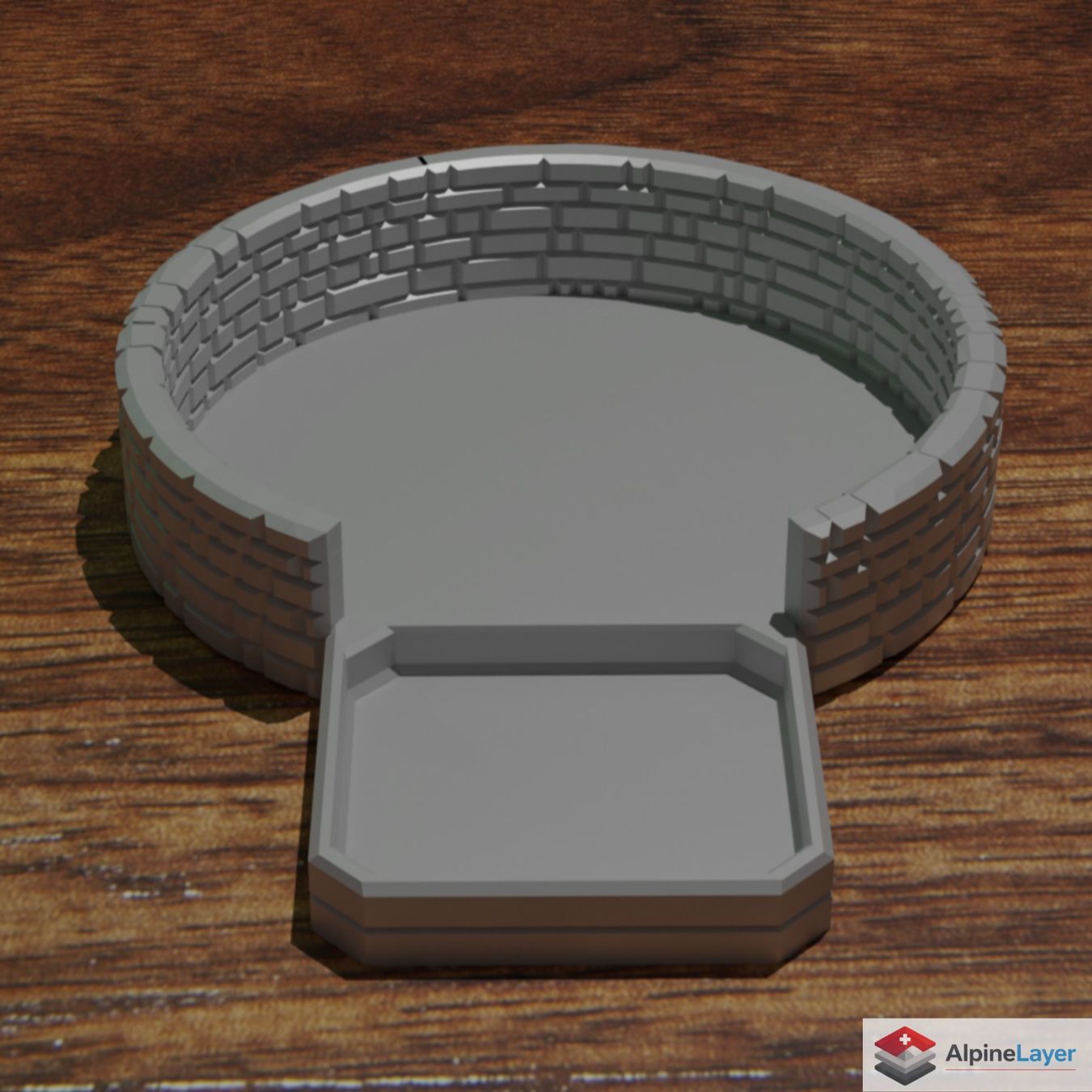 Giochi: 3D Printed Dice Tray – Grey Tabletop Gaming Tray – Nuovo (secondo la descrizione) da Losone venduto da AlpineLayer 1