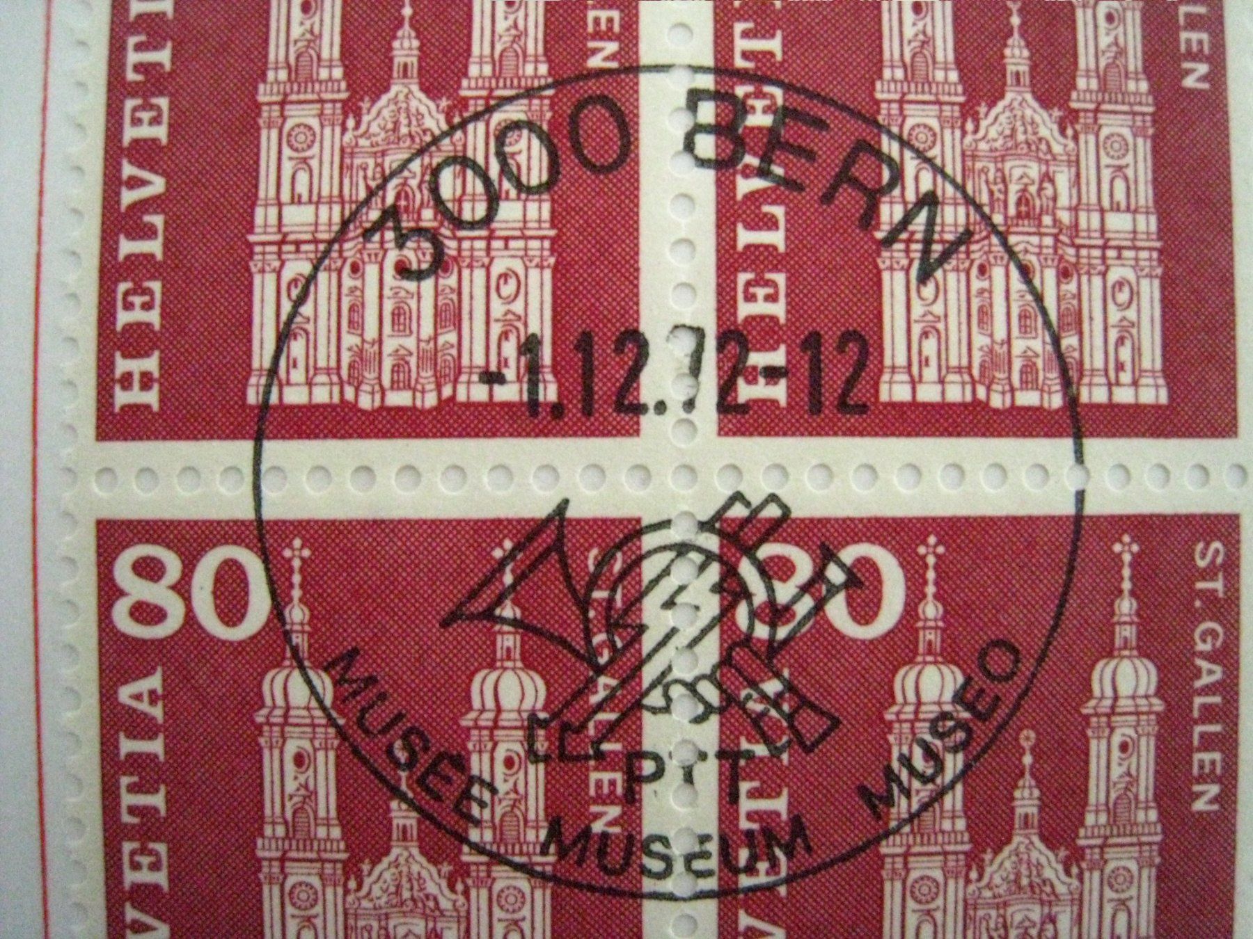 Tutti i francobolli: PTT mit Sujet Eule und Briefmarken, Jahr 1972 – Usato da Aarwangen venduto da Pinsel7890 2