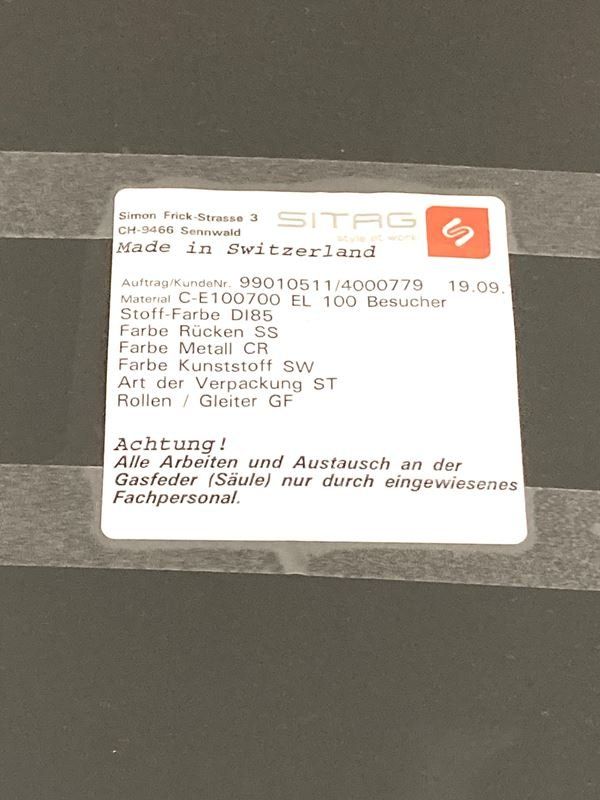 Sitag Sedie: SITAGTEAM | C-E100700 | Besucherstuhl – Nuovo (secondo la descrizione) da Wittenbach venduto da Restwert_St-Gallen 8