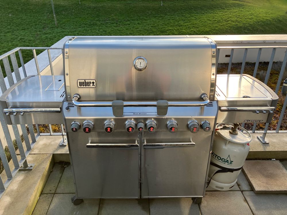 Edelstahl BBQ Grill Abdeckhaube Rechteckig - Rostfrei 32x23x14cm