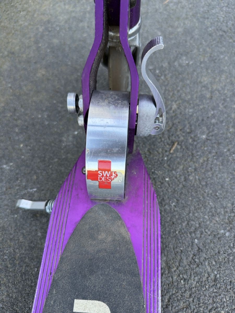 Micro Kickboard: Lila Micro Scooter, Bändeli am Lenker (abnehmbar) – Usato da Egnach venduto da Staubius2 3