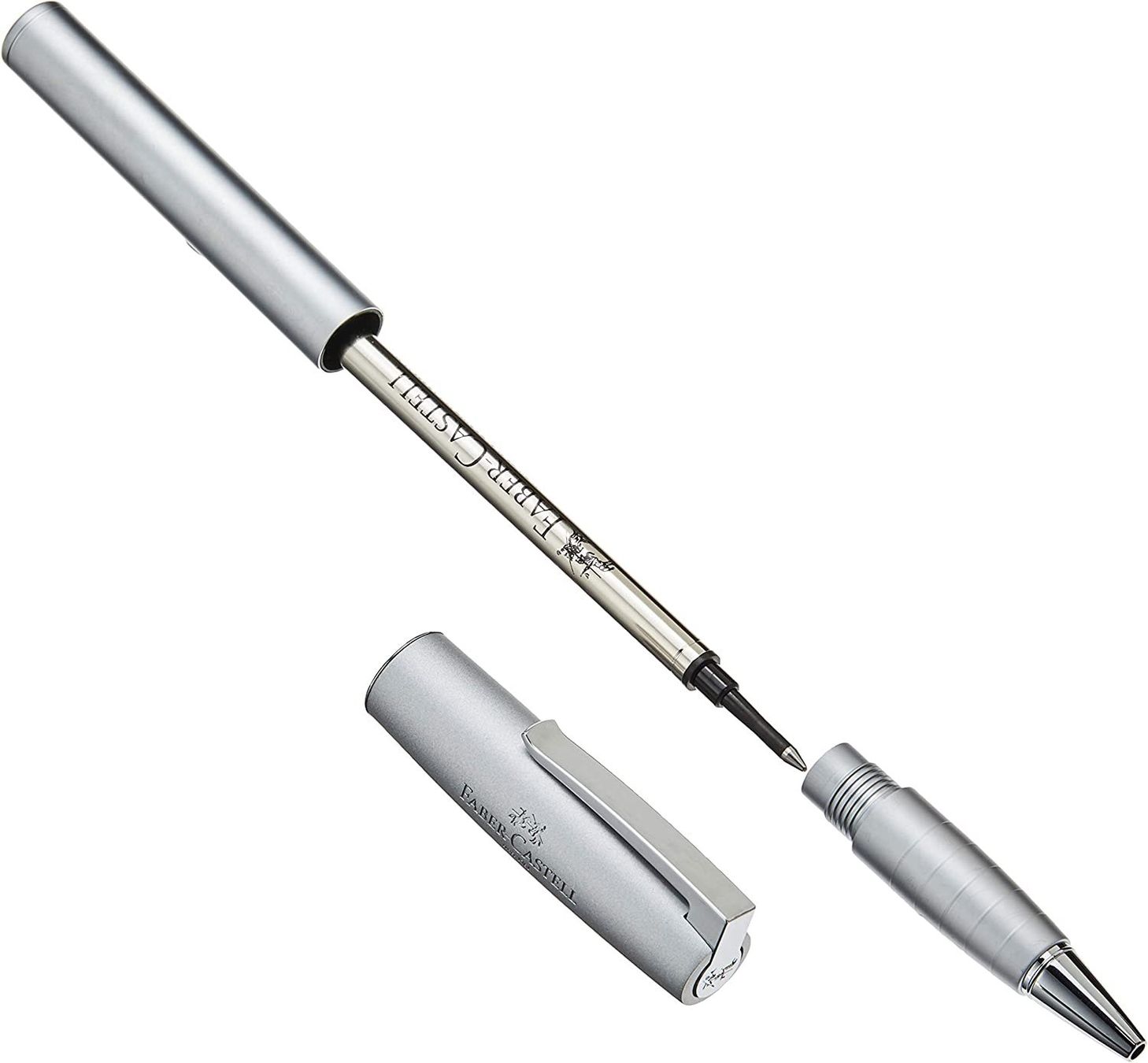 Penna & Evidenziatori: Faber Castell Loom Tintenroller Silber 2 Stück – Nuovo e nell'imballaggio originale da Kreuzlingen venduto da as2_52nm 2