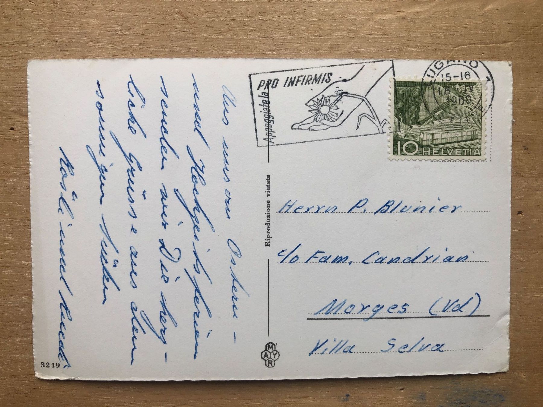 Cartoline postali: Lugano ~ 1960 – Usato da Neuchâtel venduto da Atahuallpa 1