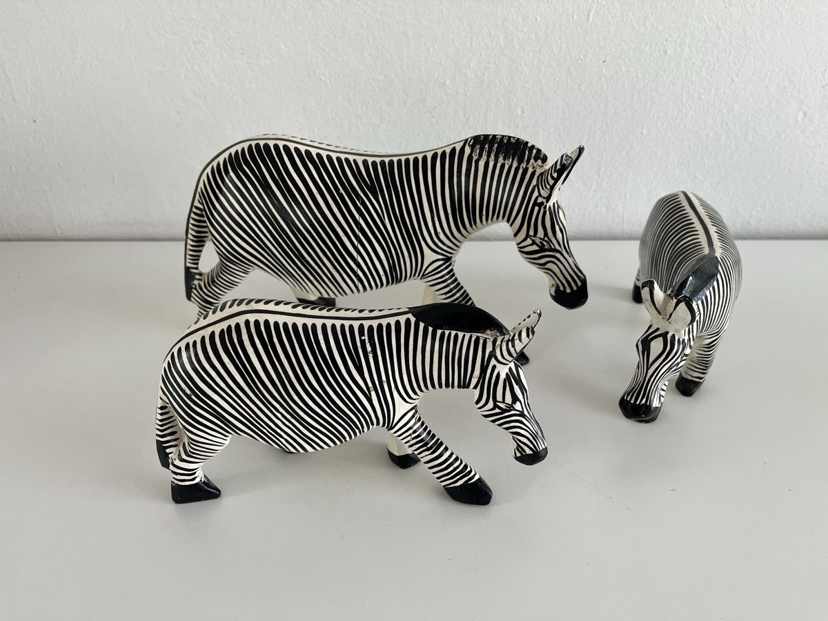 Statuette: Zebra Gruppe aus Holz – Usato da Wetzikon ZH venduto da seli03 8