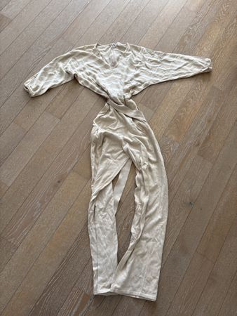 Stefanel Jumpsuit beige gestreift guter Zustand