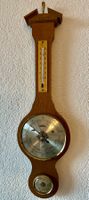 Schöne Wetterstation aus Holz mit Barometer & Thermometer