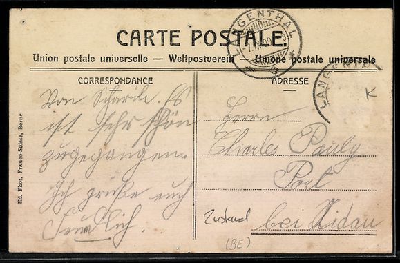 Cartoline postali: AK Langenthal, Hotel Bären – Usato da Berlin venduto da bartko-reher 1