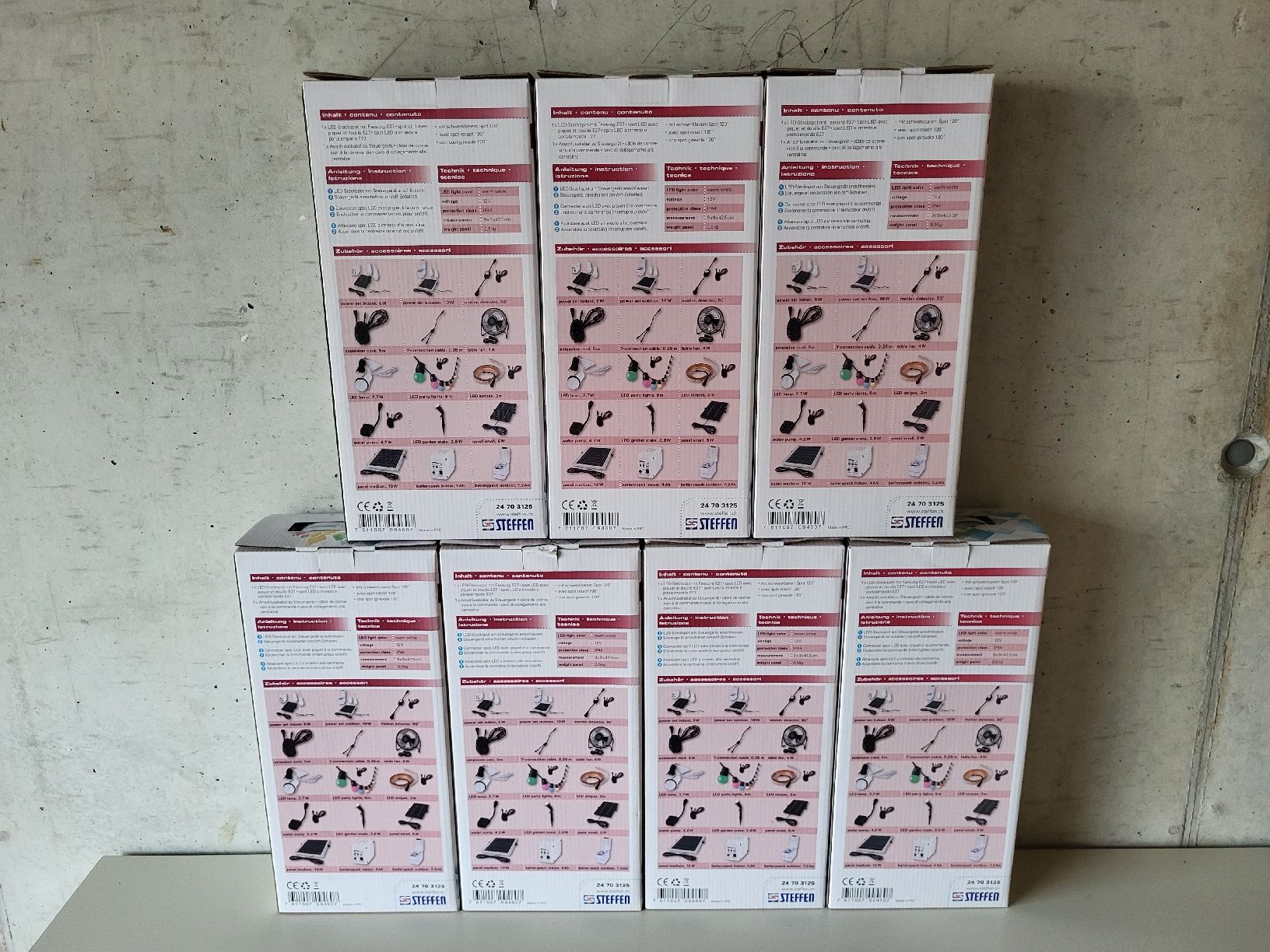 Lampade: 7 Stk. Gartenleuchten, LED-Steckspot, E27, warm white – Nuovo e nell'imballaggio originale da Schachen LU venduto da Mitsch64756 1